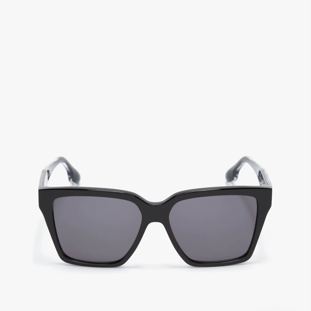 VICTORIA BECKHAM NEW Soft Square Frame Sunglasses In Black VB72S - Picture 2 of 7